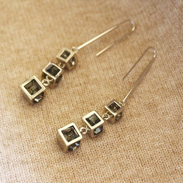 Vintage Tassel Earrings High Quality Gold Silver Dangle Earrings