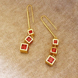 Vintage Tassel Earrings High Quality Gold Silver Dangle Earrings