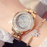 Diamond Waterproof Quartz Ladies Bracelet Watches