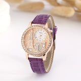 Gogoey Rhinestone Quartz Wristwatch