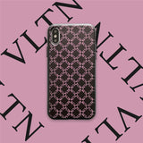 Dots plaid pattern soft silicone case for iphone brand 8 7 6 6s plus tide leather skin relief cover for iphone x xr xs max cases