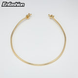 EnFashion Couple Knot Gold Color Pendants Chokers Necklace
