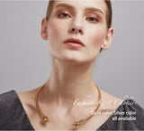 EnFashion Couple Knot Gold Color Pendants Chokers Necklace