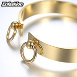 Enfashion Circle Ring Bracelet manchette Noeud Armband Rose Gold color Bangles Bracelets