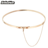 Enfashion Gold Color Stainless Steel Choker Necklace