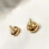 European Hugely Popular Gold Stud Earrings