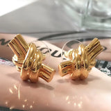 European Hugely Popular Huge Gold Stud Earrings