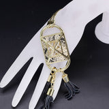 European Major Suit Temperament Luxurious Lock Tassels Crystal Twinkle Zircon