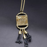 European Major Suit Temperament Luxurious Lock Tassels Crystal Twinkle Zircon