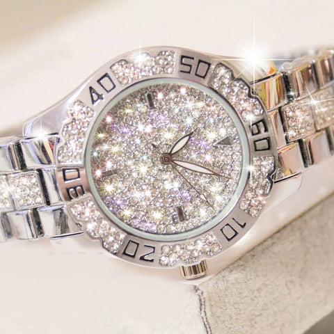 Diamond quartz bracelet women wrist watches