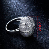 Fashion Ball Designer Trendy White and Gold color Ring