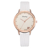 Bee Honeycomb Dial Casual Leather Band Bracelet Quartz  Watch