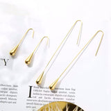 Fashion Brand Designer Classical minimalism Gold Tassel Earring