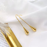 Fashion Brand Designer Classical minimalism Gold Tassel Earring