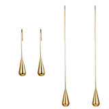 Fashion Brand Designer Classical minimalism Gold Tassel Earring