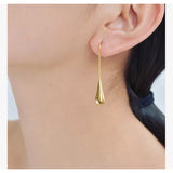 Fashion Brand Designer Classical minimalism Gold Tassel Earring