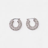 Fashion Chic AAAA+ Cubic Zricon Cute Full Stone Small Circle Hoop Earrings