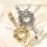 Fashion Dress BS Quartz Luxury Rhinestone Watch