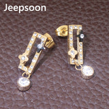 Gold Color Style Stainless Steel Jewelry pendant + Earrings Sets SEWFBOCA