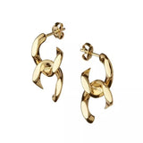 Geometric Earrings Punk Style Jewelry Gold Color Tassel  Earrings