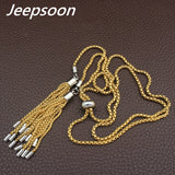 Silver color Stainless Steel Jewelry 600MM Long Chain Necklace
