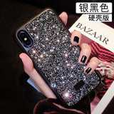 Simple Crystal Diamond Bling Phone Cover Case For Iphone X Xs Max 10 8 7 6 6s Plus Luxury Soft Silicone