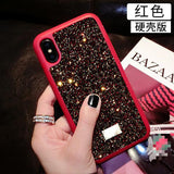 Simple Crystal Diamond Bling Phone Cover Case For Iphone X Xs Max 10 8 7 6 6s Plus Luxury Soft Silicone