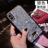 Simple Crystal Diamond Bling Phone Cover Case For Iphone X Xs Max 10 8 7 6 6s Plus Luxury Soft Silicone