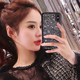 Simple Crystal Diamond Bling Phone Cover Case For Iphone X Xs Max 10 8 7 6 6s Plus Luxury Soft Silicone