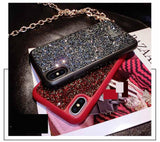 Simple Crystal Diamond Bling Phone Cover Case For Iphone X Xs Max 10 8 7 6 6s Plus Luxury Soft Silicone