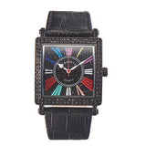 Fashion Square Rhinestone Quartz Fully Diamond Wrist Watch