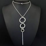 Stainless Steel Jewelry 630mm Long Charm Sweater Chain Round Necklace Pendant NEILAOBB