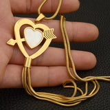 Stainless Steel 700mm Long Heart Pendant NEILBMBJ