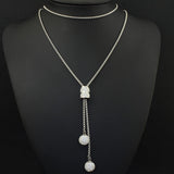 Stainless Steel 900mm Sweater Chain Ball Necklace Pendant NEILAMBB