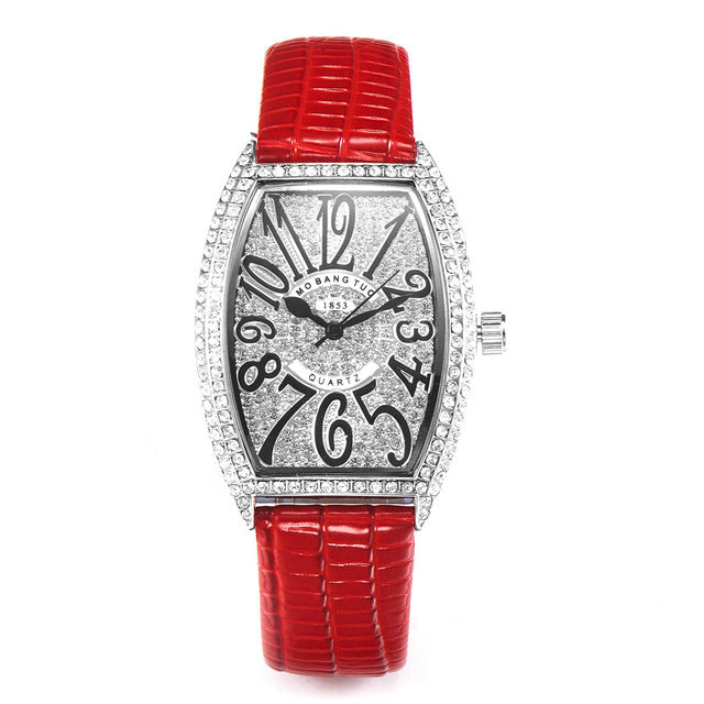 Fully Diamond Rhinestone Quartz Watch