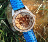 Vintage Quartz Alloy Analog Rose Gold Leopard Wristwatches