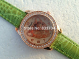Vintage Quartz Alloy Analog Rose Gold Leopard Wristwatches