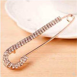 scarf pin shiny rhinestone Hijab pins gold alloy brooches