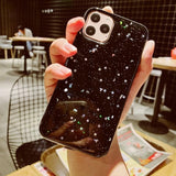 Apple iPhone 6 6s 7 8 Plus 11 Pro 10 X XS XR Max Bling Glitter Star Moon Sparkle Sequins Soft Clear Silicone TPU Case Cover