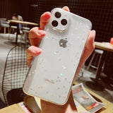 Apple iPhone 6 6s 7 8 Plus 11 Pro 10 X XS XR Max Bling Glitter Star Moon Sparkle Sequins Soft Clear Silicone TPU Case Cover