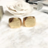 France Niche Brand Designers Fashion Geometric Gold Ring
