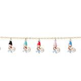 enamel glaze seven dwarfs cartoon necklace pendant