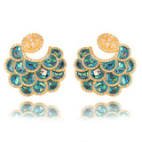 GODKI Shell Charms Multicolor AAA Crystal Stud Statement Water Drop Earrings