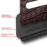 Genuine Leather Case For Oneplus 7 7 Pro 6 6T Phone Cover for One Plus 5 5T 6T luxury marvel 360 Full Case crocodile Garin Armor