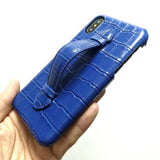 Genuine Leather Hand Strap Holder Case For iPhone X XS Max XR 10 7 8 Plus Phone Luxury Cute Mix Color Thin Slim Hard Cover