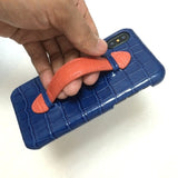 Genuine Leather Hand Strap Holder Case For iPhone X XS Max XR 10 7 8 Plus Phone Luxury Cute Mix Color Thin Slim Hard Cover