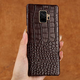 Genuine Leather luxurious Half pack protective case for Sony Xperia X Xperia XA2 XZ1 Premium XA1 Plus  XZ2 Crocodile phone case