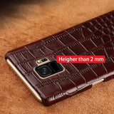 Genuine Leather luxurious Half pack protective case for Sony Xperia X Xperia XA2 XZ1 Premium XA1 Plus  XZ2 Crocodile phone case