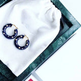 Geometry Rhinestone Pearl Cute Ear Cuff French Style Simple Brass HOOP Earrings