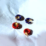 Geometry Rhinestone Pearl Cute Ear Cuff French Style Simple Brass HOOP Earrings